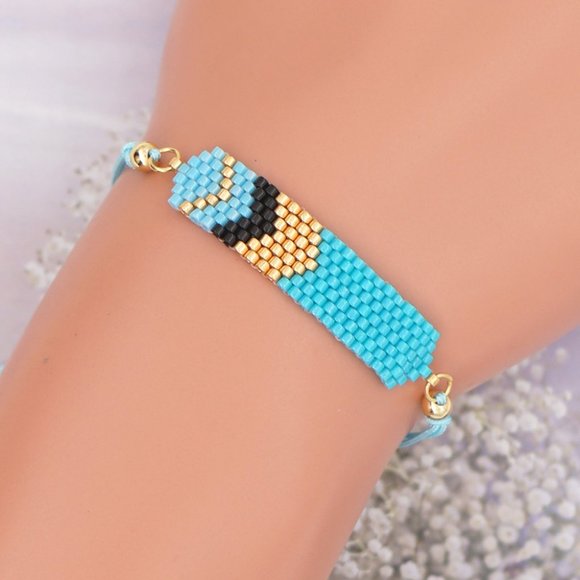 Woven miyuki/rice bead bracelet - Picture 4 of 9